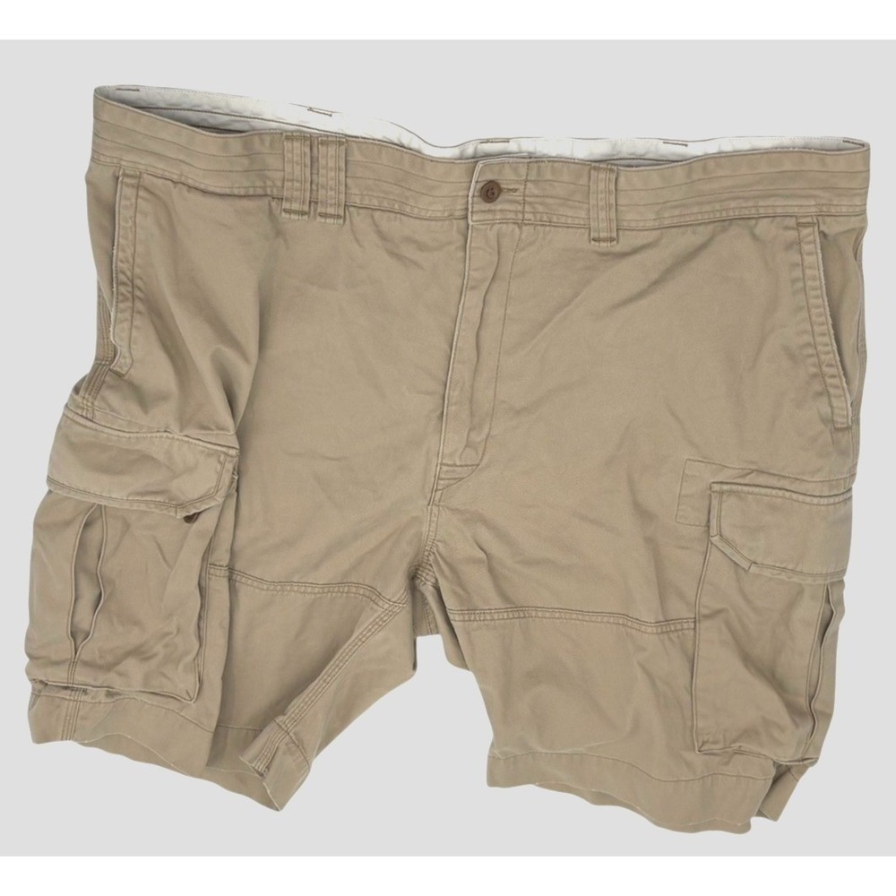Polo Ralph Lauren Cargo Shorts Mens 48 Khaki Tan Cotton Multi Pocket Utility‎